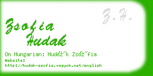 zsofia hudak business card